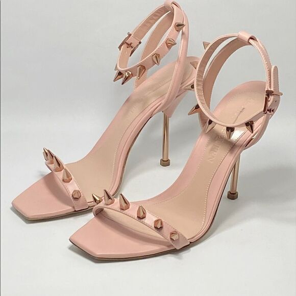 Alexander McQueen Punk Stud Leather High-Heel Sandals size 41 - Picture 2 of 12